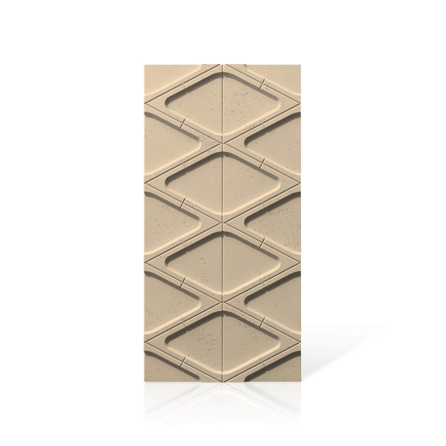 3D Concrete Wall Panels DIAMONDS colour swatch on white background DecorMania.eu